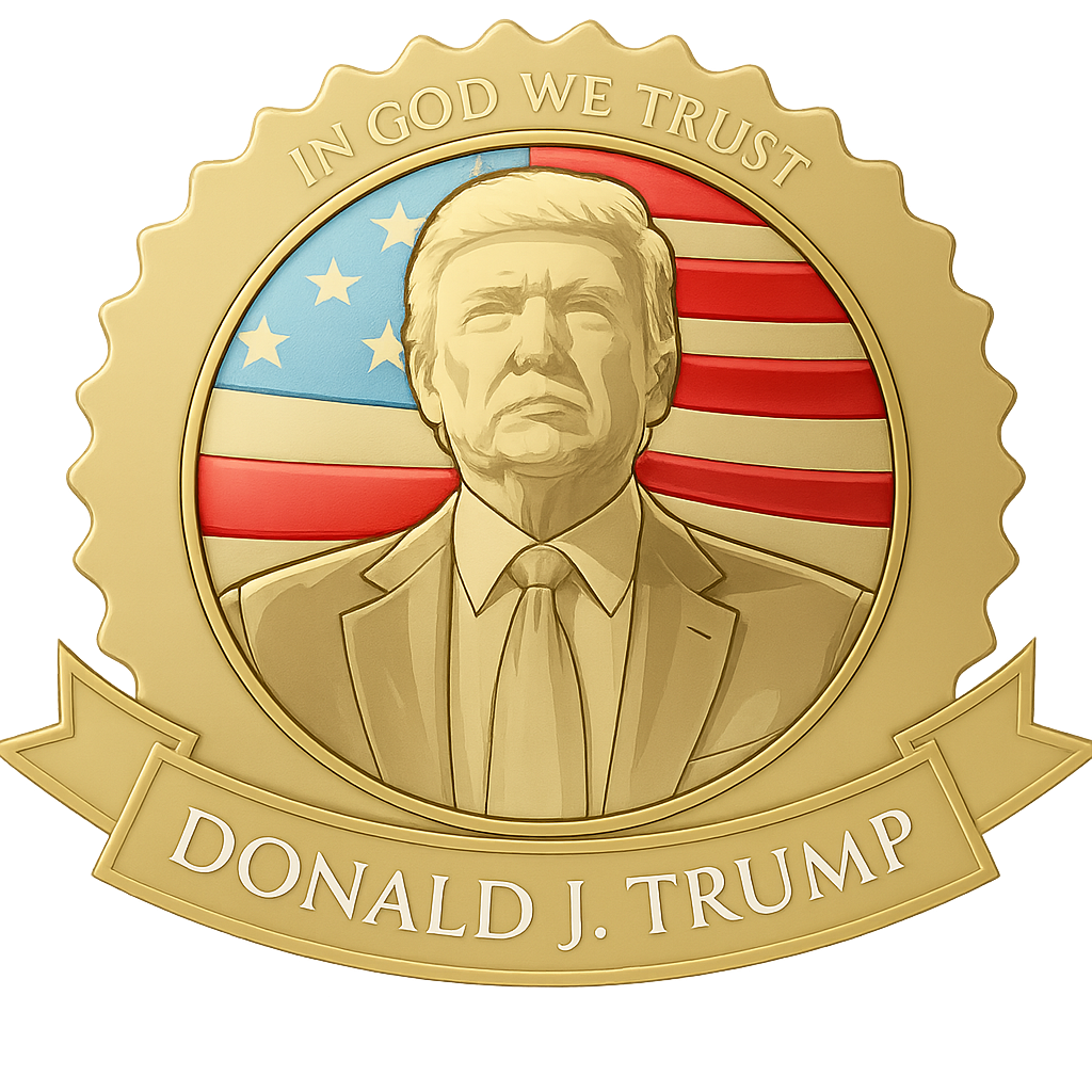 Trump Gold Lapel Pin Hero Banner